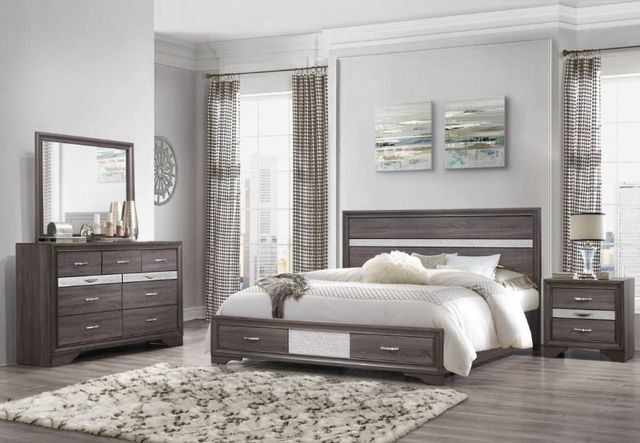 Global Furniture USA Seville Dark Gray Nightstand-2