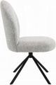 ACME Furniture Lawton 2-Piece Black/Gray Swivel Side Chair Set-4