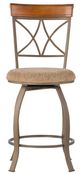 Powell® Hamilton Bronze/Matte Pewter Swivel Counter Stool-3