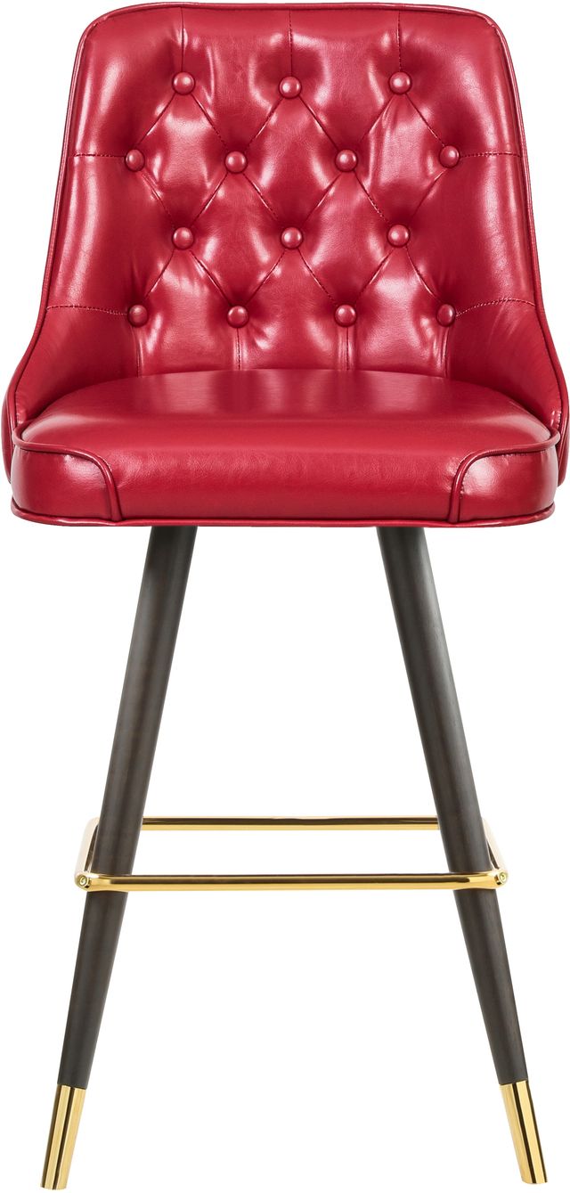 Meridian Furniture Portnoy Red Faux Leather Counter Stool-2