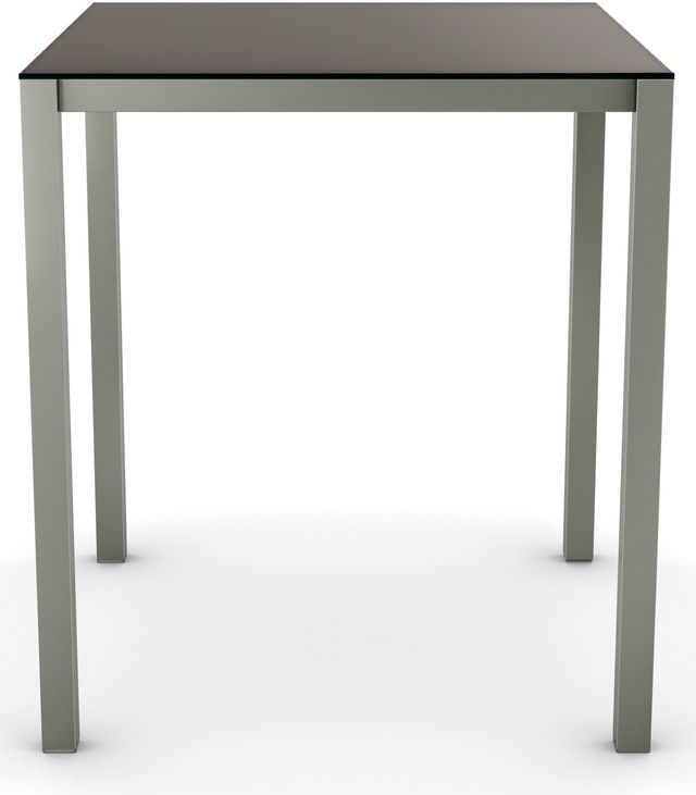 Amisco Customizable Carbon 36" Glass Square Bar Table-1