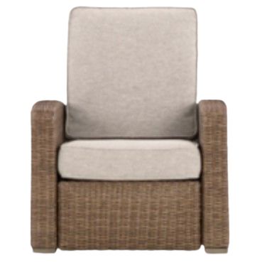 Signature Design by Ashley® Laguna Heights Beige/Gray Fabric/Resin Wicker Outdoor Manual Recliner-3