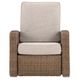 Signature Design by Ashley® Laguna Heights Beige/Gray Fabric/Resin Wicker Outdoor Manual Recliner-3