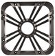 Kicker® Charcoal 12" Square LED Grille-0