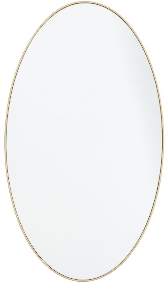 Deco Marche Gold Oval Thin Minimalistic Frame Mirror-0