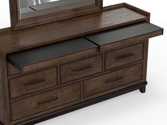 Oakwood Dresser and Mirror-2