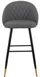 New Classic® Home Furnishings Oliver Black/Gray Bar Stool-2