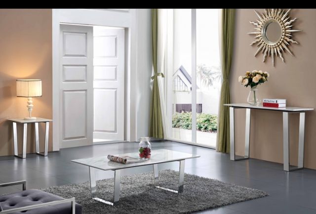 Meridian Furniture Carlton Chrome Coffee Table-3