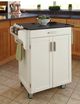 homestyles® Cuisine Cart Black Granite/White Kitchen Cart-2