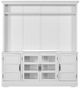 Parker House® Shoreham Effortless White 76" TV Console with Hutch-1