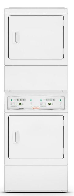 Speed Queen® Commercial 7.0 Cu. Ft. Washer, 7.0 Cu. Ft. Dryer White Stack Laundry