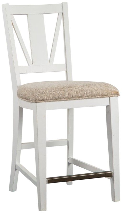 Magnussen Home® Heron Cove Baja Fog/Chalk White Counter Chair-0