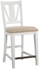 Magnussen Home® Heron Cove Baja Fog/Chalk White Counter Chair-0