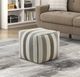 Homelegance® Easley Beige/Brown/Gray Square Pouf-1