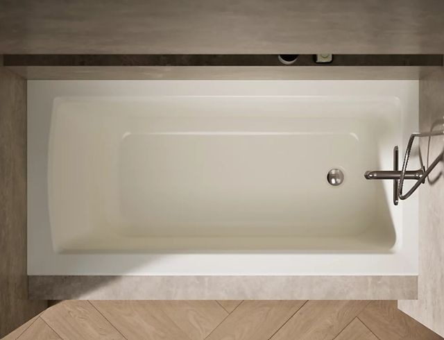 KOHLER® Archer® Biscuit 60" x 30" Alcove Bath - Right Drain-4