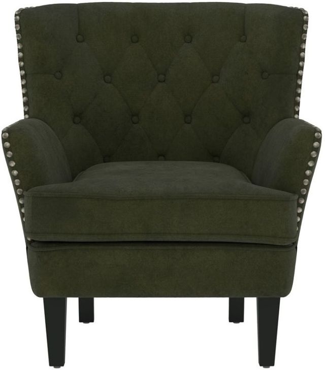 Emerald Home Noelle Olive Velvet Accent Chair-2