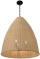 YHD Kai Rattan Beige 3-Light Large Pendant Lighting-1