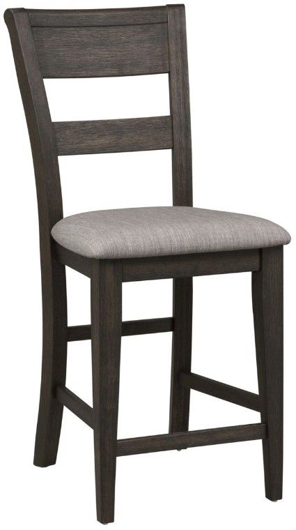 Liberty Furniture Double Bridge 7-Piece Dark Chestnut/Gray Gathering Table Set-3