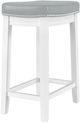 Linon Claridge Light Gray/White Counter Stool-0