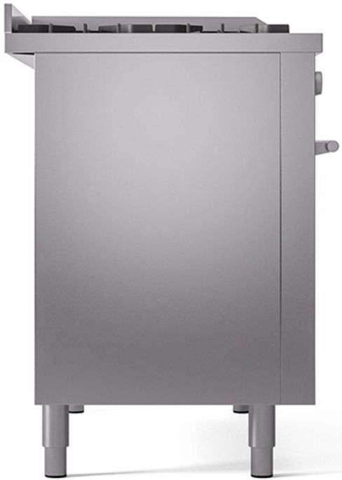 Ilve® Professional Plus II 48" Stainless Steel Pro Style Dual Fuel Range-3