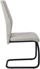 Monarch Specialties Inc. 2-Piece Grey Side Chair Set with Black Metal Bases-3