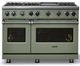 Viking® 7 Series 48" Eucalyptus Pro Style Gas Range with Griddle-2