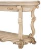 Michael Amini® Platine De Royale Champagne Oval Console Table-2