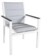 CabanaCoast® Customizable Origin Fabric/Wood Outdoor Padded Dining Chair-3