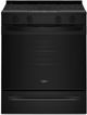 Whirlpool® 30'' Black Smart Slide-In Electric Range with Air Cooking Technology and Steam Clean-0