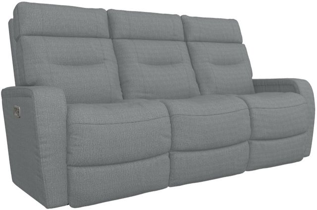 La-Z-Boy® Baron Graphite Power Wall Reclining Sofa with Headrest and Lumbar-0