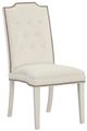 Fairfield® Customizable Entree Dining Empire Tall Tufted Back Armless Stack Chair with Linen Legs-0