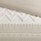 Olliix by INK+IVY Mila Taupe King/California King Cotton Printed Comforter Set with Chenille-4