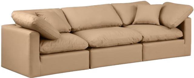Meridian Furniture Indulge 3-Piece Tan Sofa-0