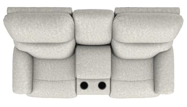 La-Z-Boy® Trouper Dove Power Reclining Loveseat with Console, Headrest, and Lumbar-4