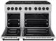 ZLINE Autograph Edition Paramount 48" Stainless Steel Pro Style Dual Fuel Range with Matte Black Accents-2