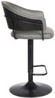 Armen Living Brody Gray Adjustable Swivel Bar Stool-3