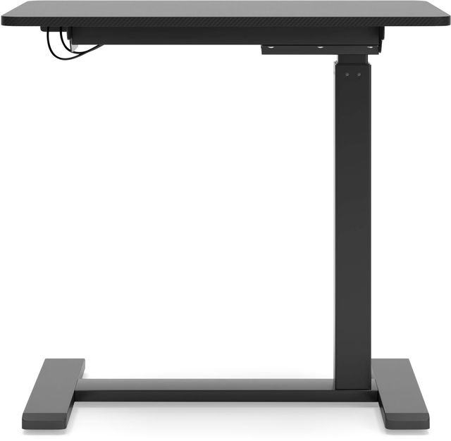 Signature Design by Ashley® Lynxtyn Black Adjustable Height Office Side Desk-3