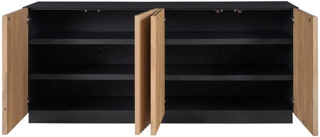 Universal Explore Home™ New Modern Noir Black/Brown Credenza-3