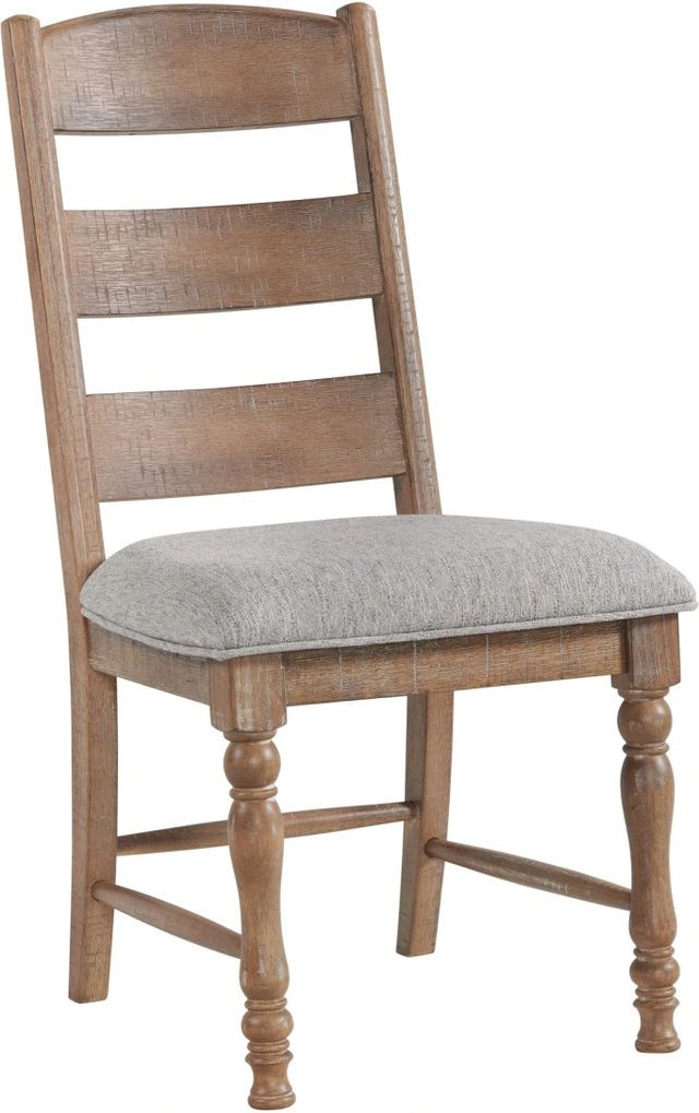 Intercon Highland Gray/Rustic Sandwash Ladder Chair-0