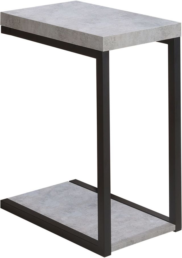 Coaster® Beck Cement  Accent Table with Black Metal Base-0
