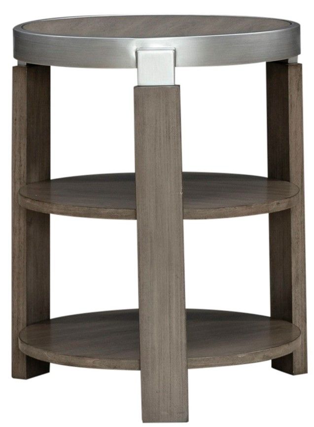 Liberty Furniture Sutton Bleached Sand Chairside Table-0