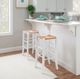 Linon Venezia 2-Piece White Rush Seat Backless Bar Stool Set-1