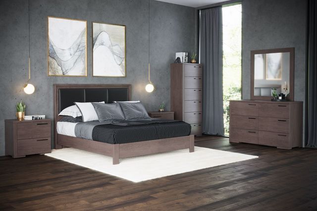 Ensemble de chambre à coucher 4 morceaux très grand lit Meubles JLM Drummond - Poivre