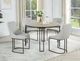 Crown Mark Verano Gray Upholstered Dining Side Chair-1