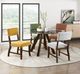 Homelegance® Aiden Glass Top Dining Table with Brown Base-1
