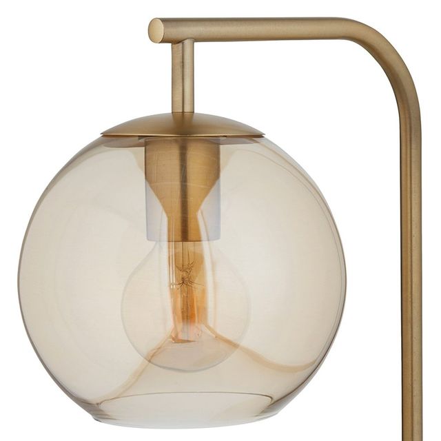 Adesso® Globe Antique Brass Floor Lamp-1