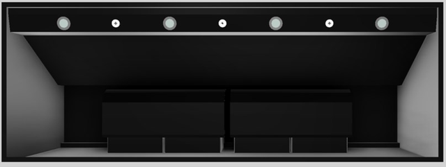 Vent-A-Hood® 66" Wall Mounted Range Hood-Black-1