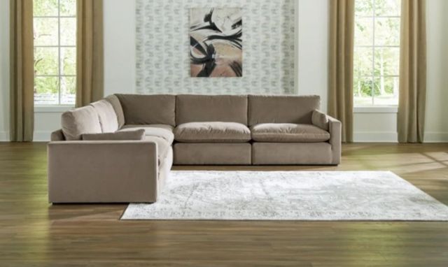 Signature Design by Ashley® Sophie 5-Piece Cocoa L-Shape Sectional-5