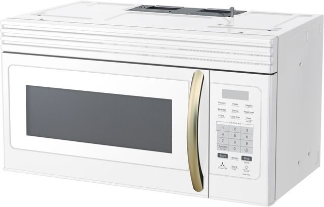 FORNO® Scalo Series Espresso 1.6 Cu. Ft. Fingerprint Resistant White Over The Range Microwave -1