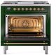 Ilve® Nostalgie II Series 36" Emerald Green Pro Style Dual Fuel Range-1